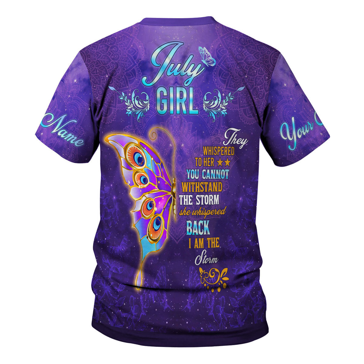Personalized Tracksuit July Girl All Over Printed