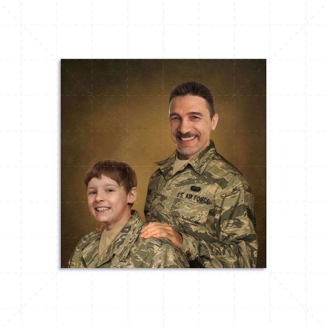 Personalized Canvas US Air Force Uniform