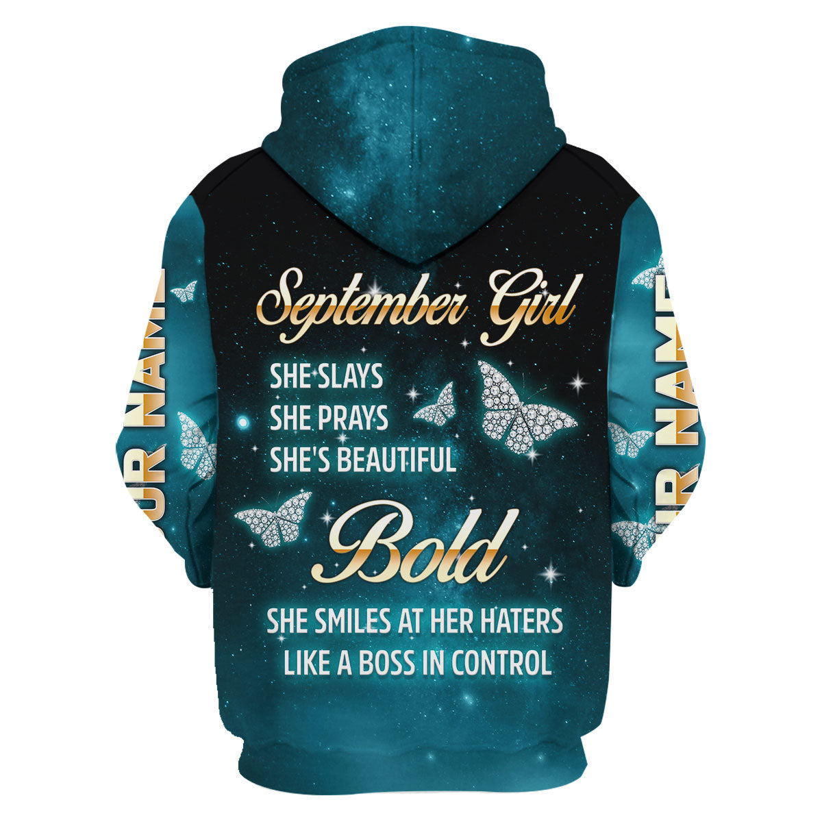 CustomsPig Personalized Tops September Girl All Over Printed