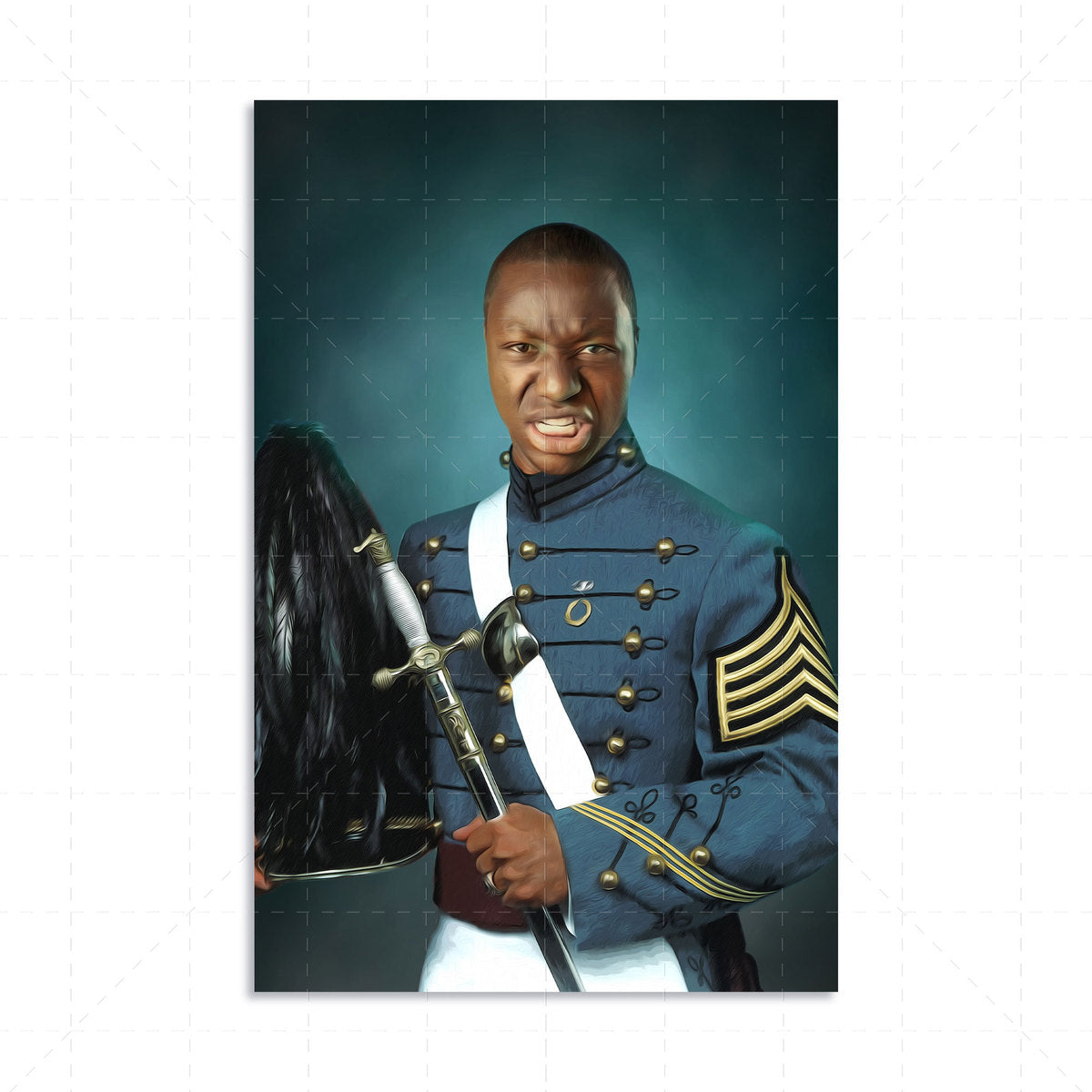 Personalized Canvas Army Carder