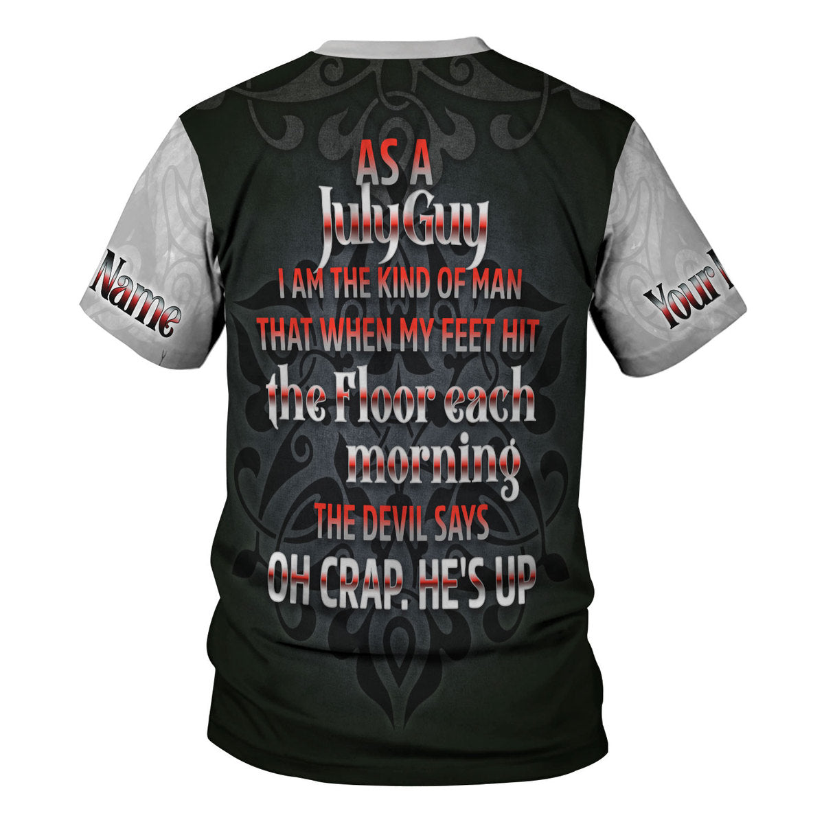 CustomsPig Personalized T-Shirt July Guy All Over Printed