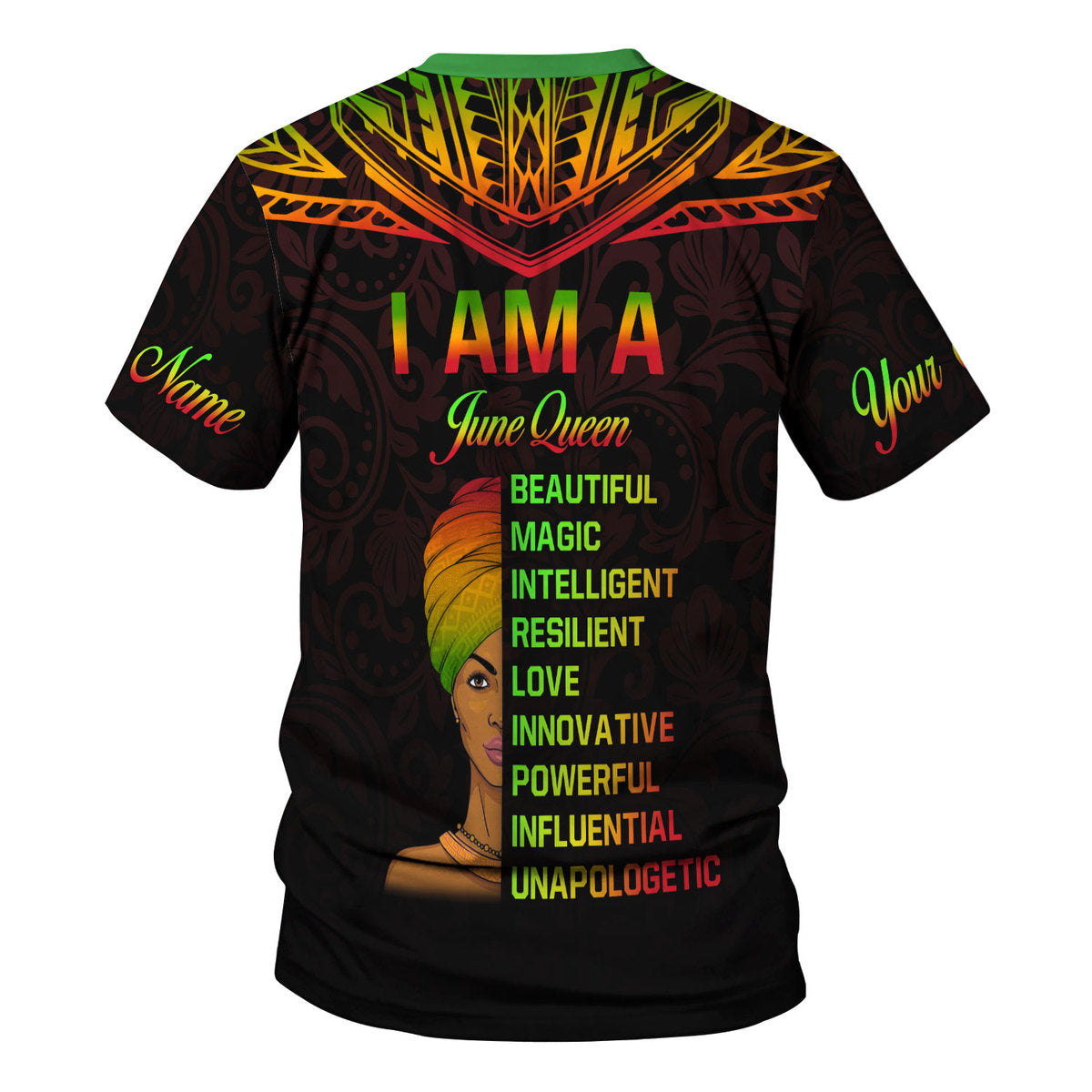 CustomsPig Personalized T-Shirt June Queen All Over Printed