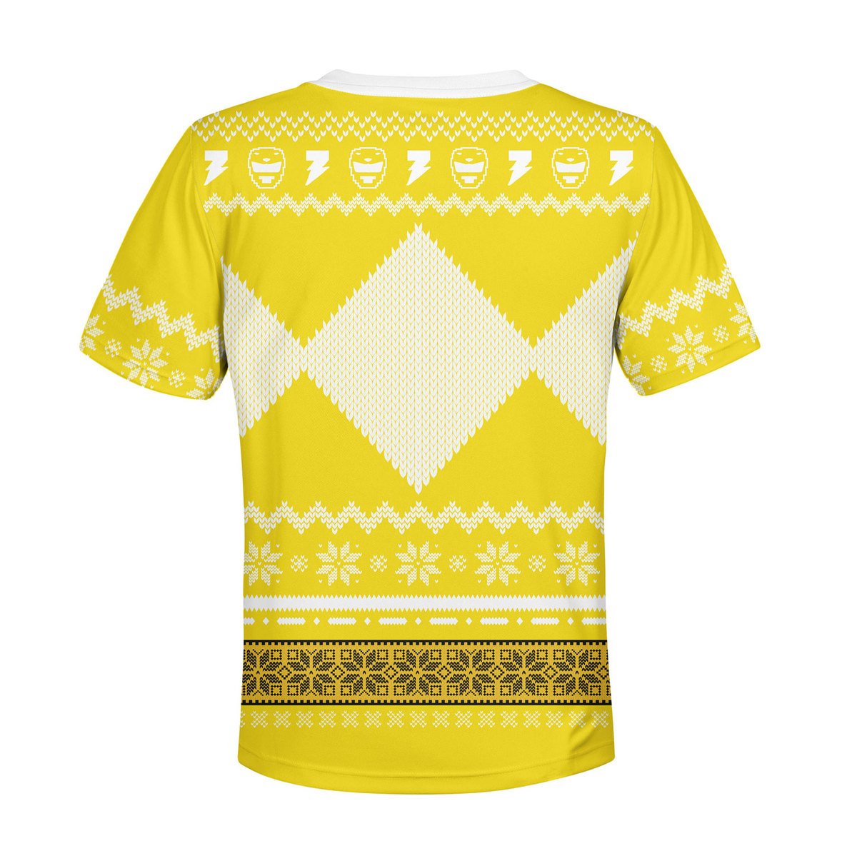 HumansBold Yellow Power Rangers Kid T-Shirt