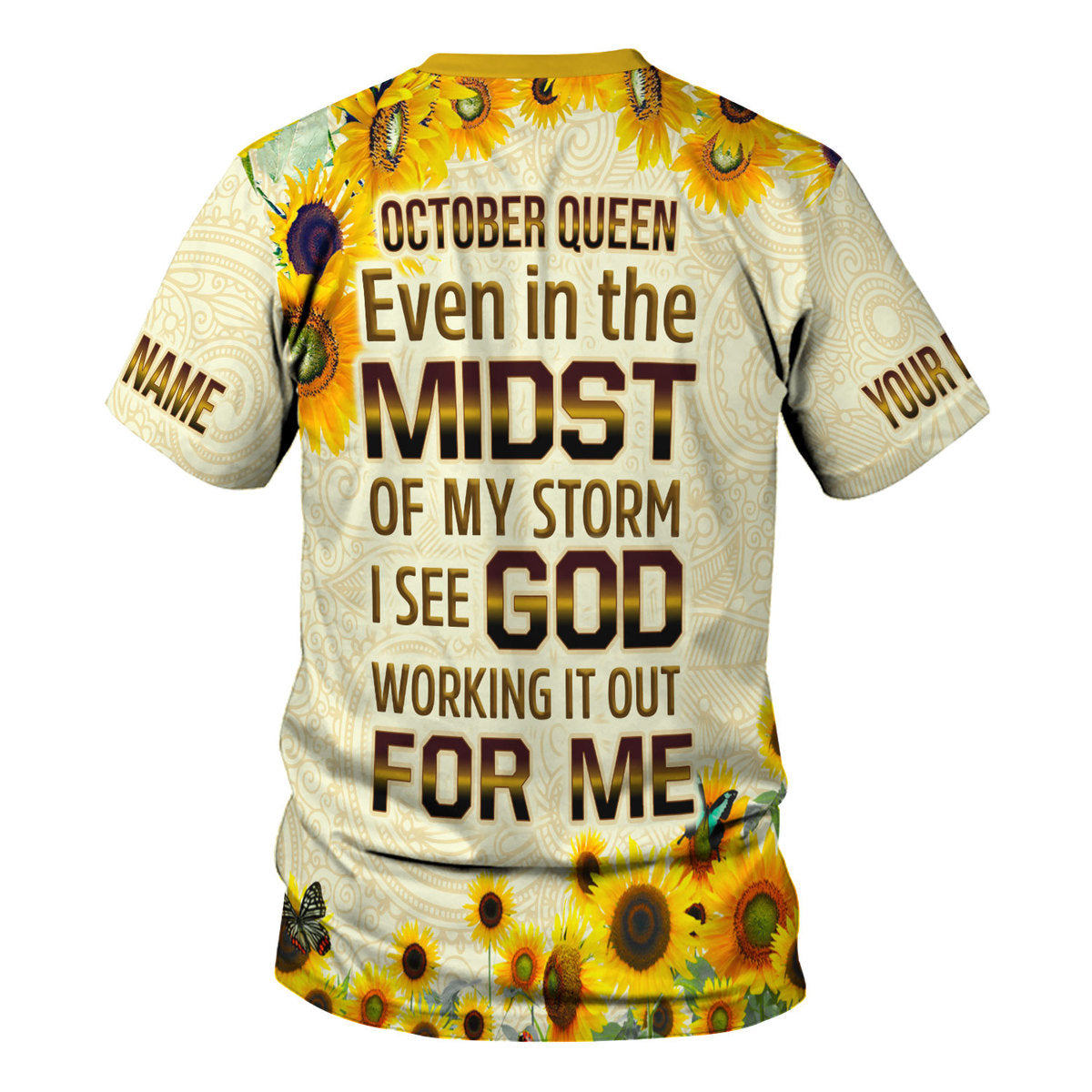 CustomsPig Personalized Tops October Queen All Over Printed