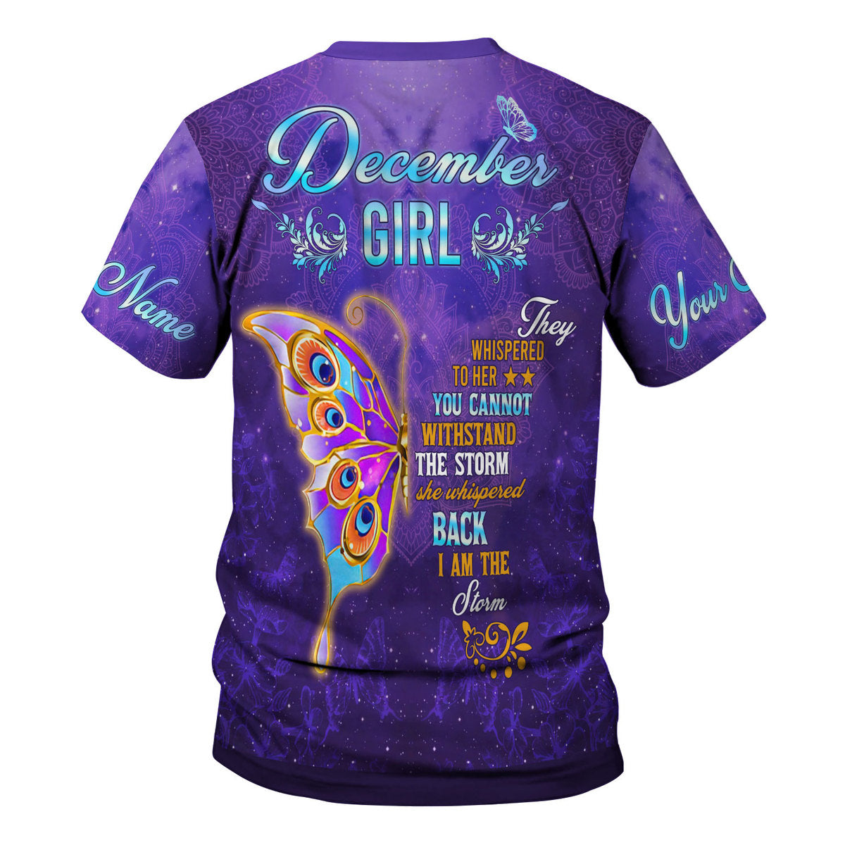 Personalized Tracksuit December Girl All Over Printed
