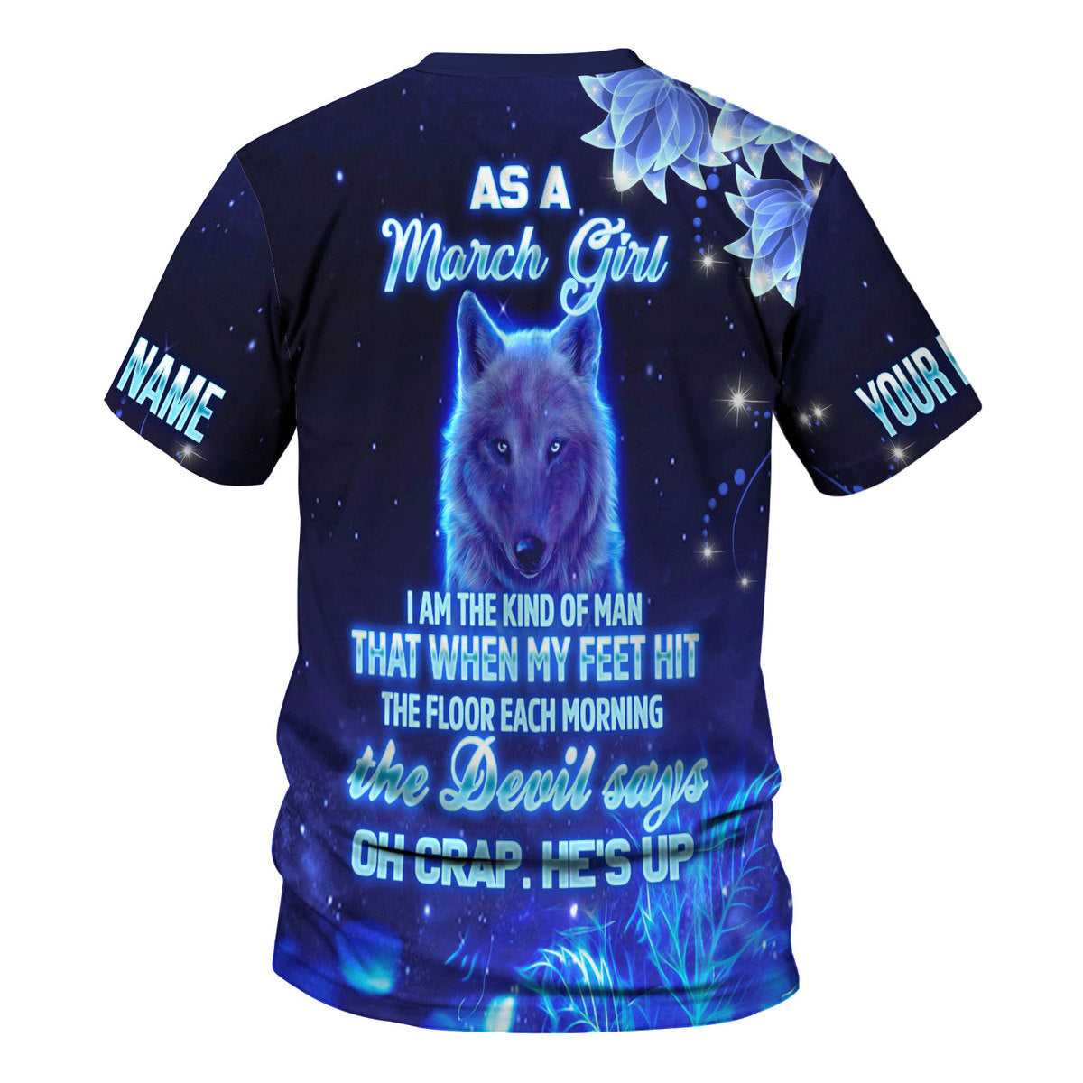 CustomsPig Personalized T-Shirt March Girl All Over Printed