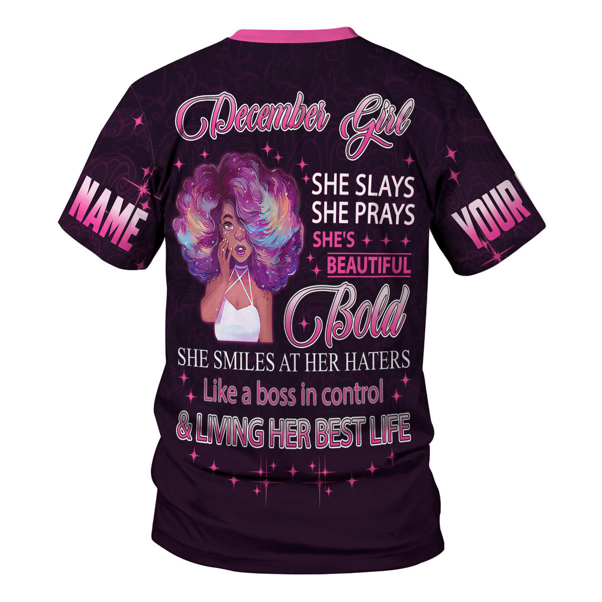 Personalized Tracksuit December Girl All Over Printed