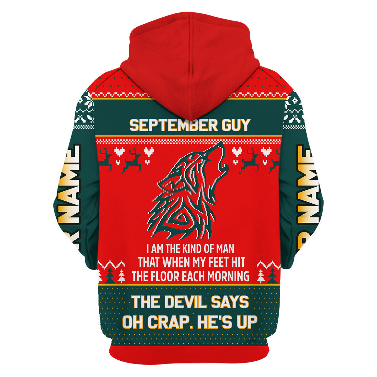 CustomsPig Personalized Hoodie September Guy All Over Printed