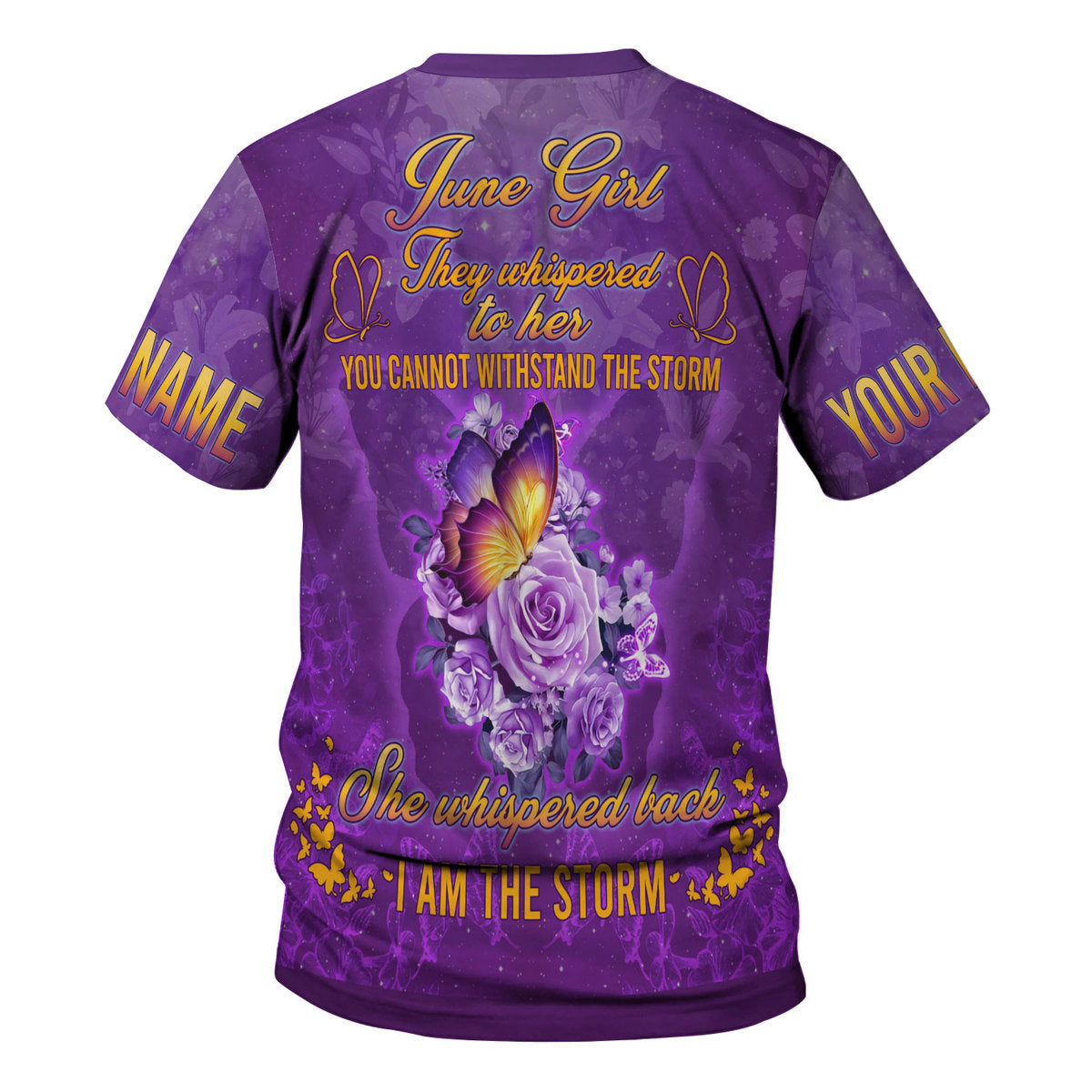 CustomsPig Personalized Tops June Girl All Over Printed