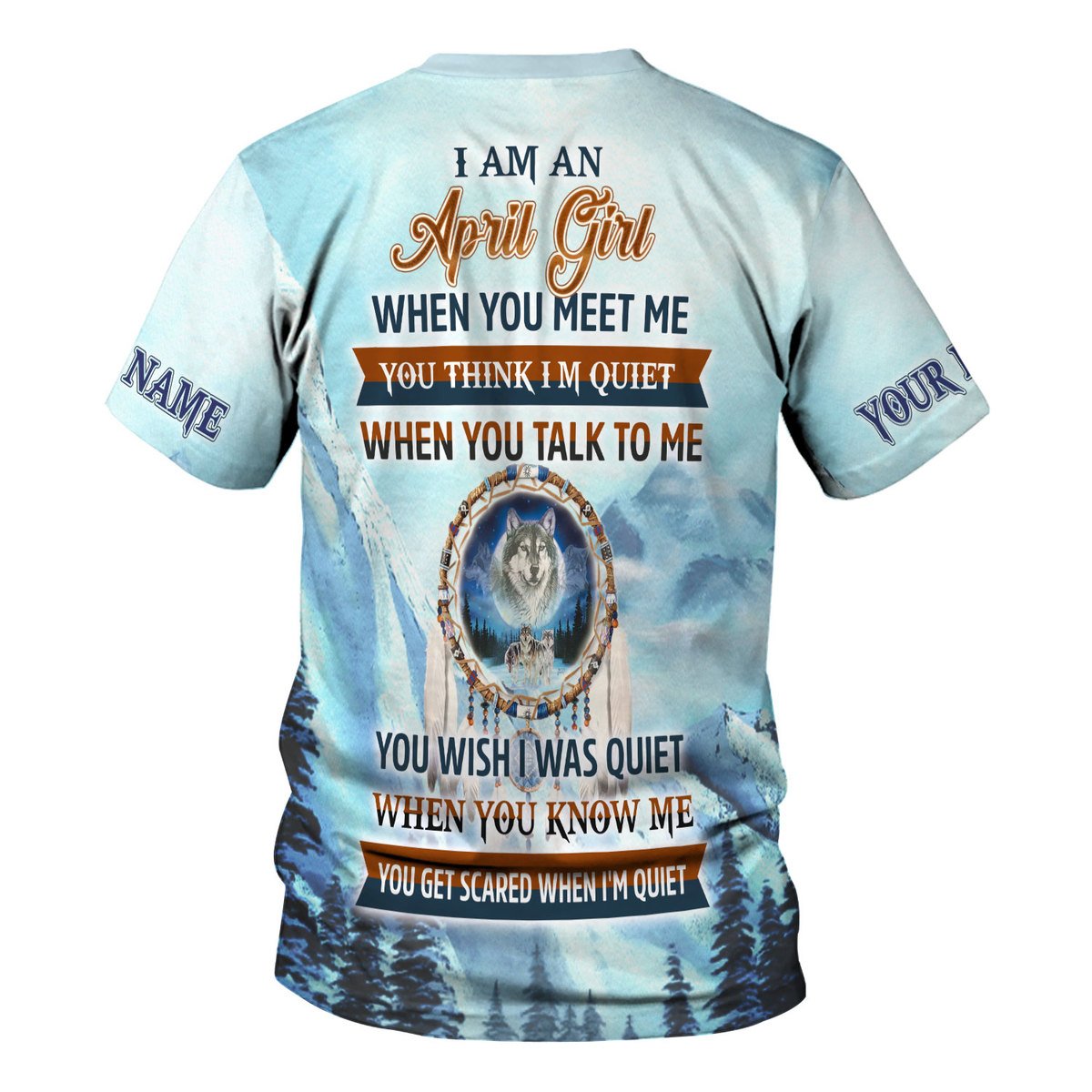 Personalized Tracksuit I Am An April Girl All Over Printed