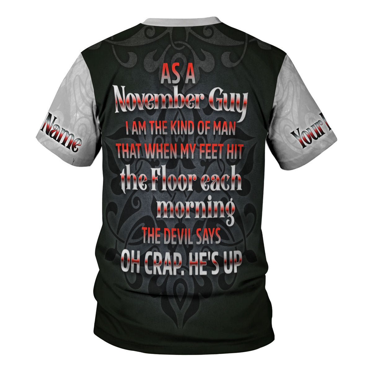 CustomsPig Personalized Tops November Guy All Over Printed