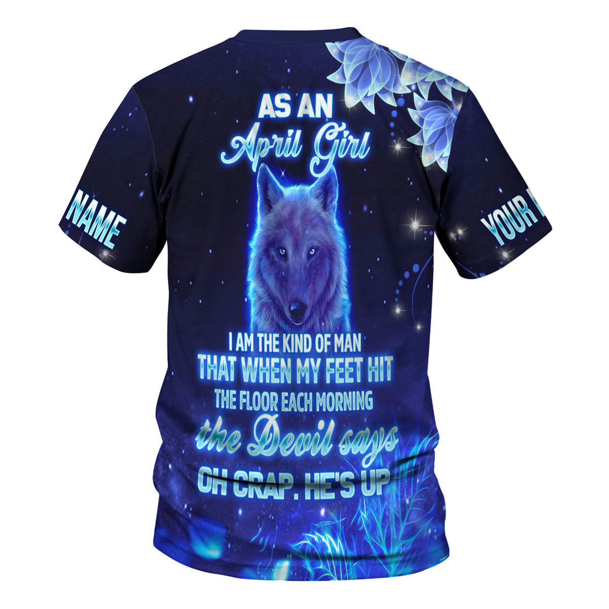 CustomsPig Personalized Tops April Girl All Over Printed