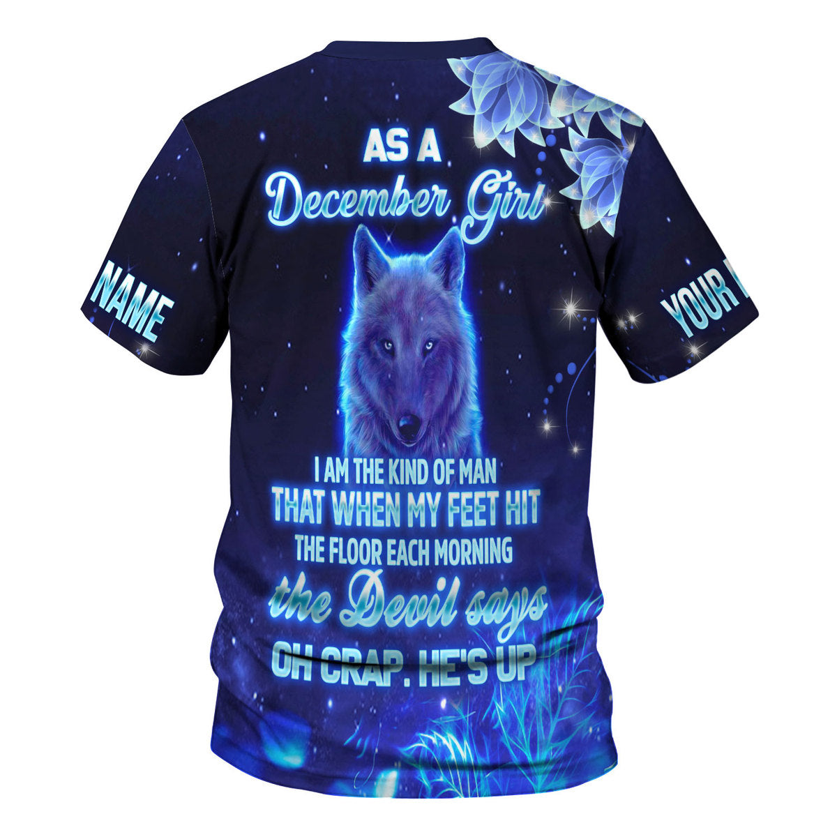 Personalized Tracksuit December Girl All Over Printed