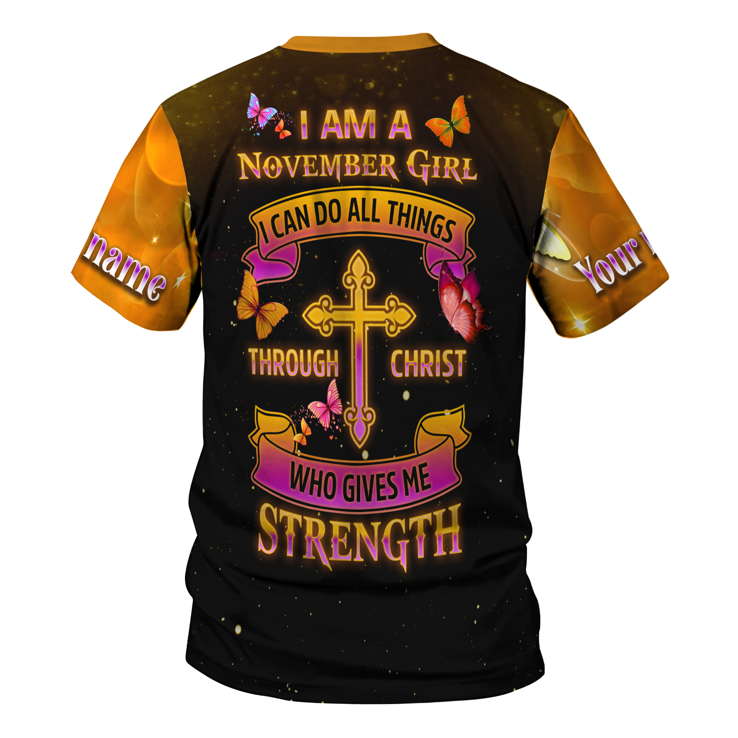 CustomsPig Personalized T-shirt I Am A November Girl All Over Printed