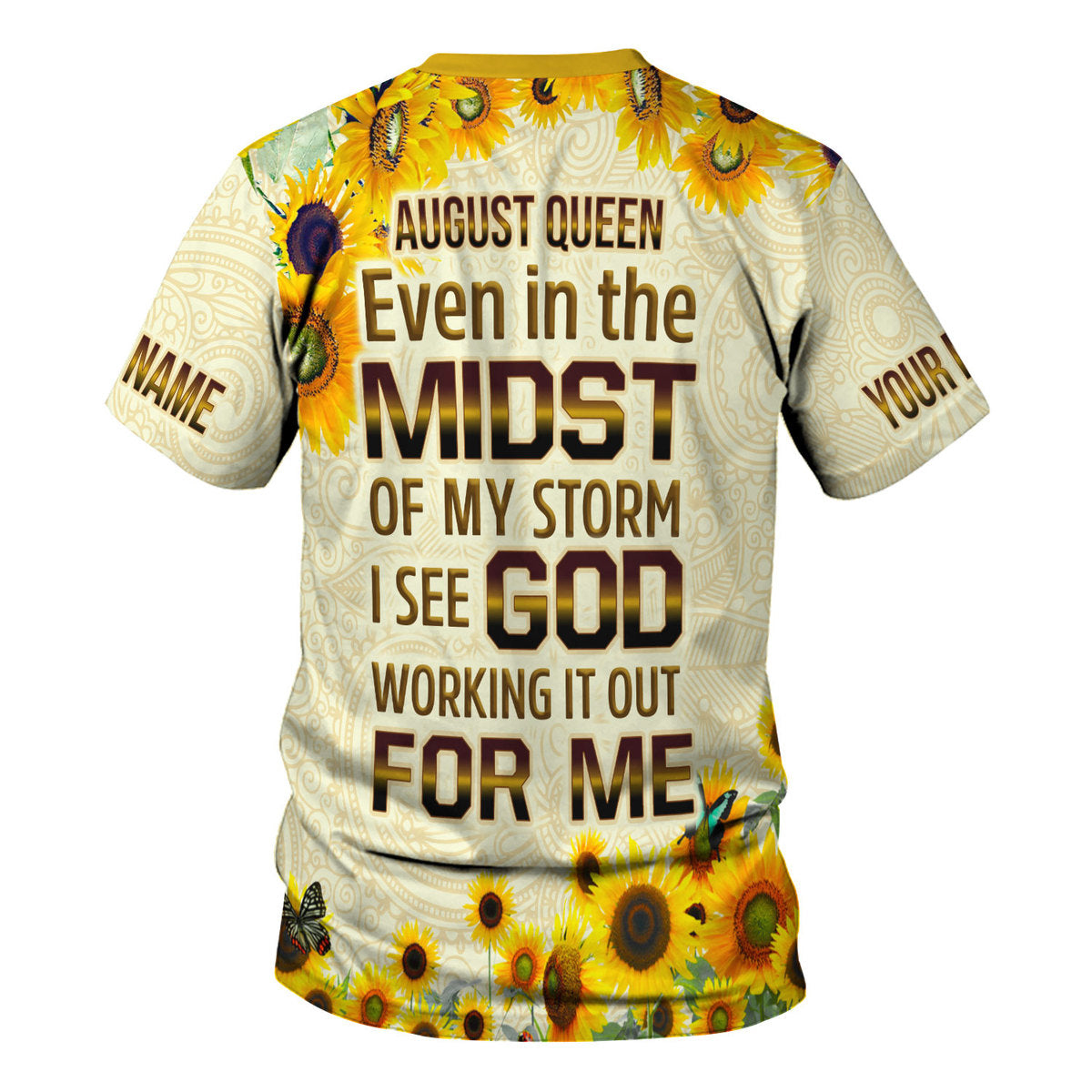 CustomsPig Personalized Tops August Queen All Over Printed