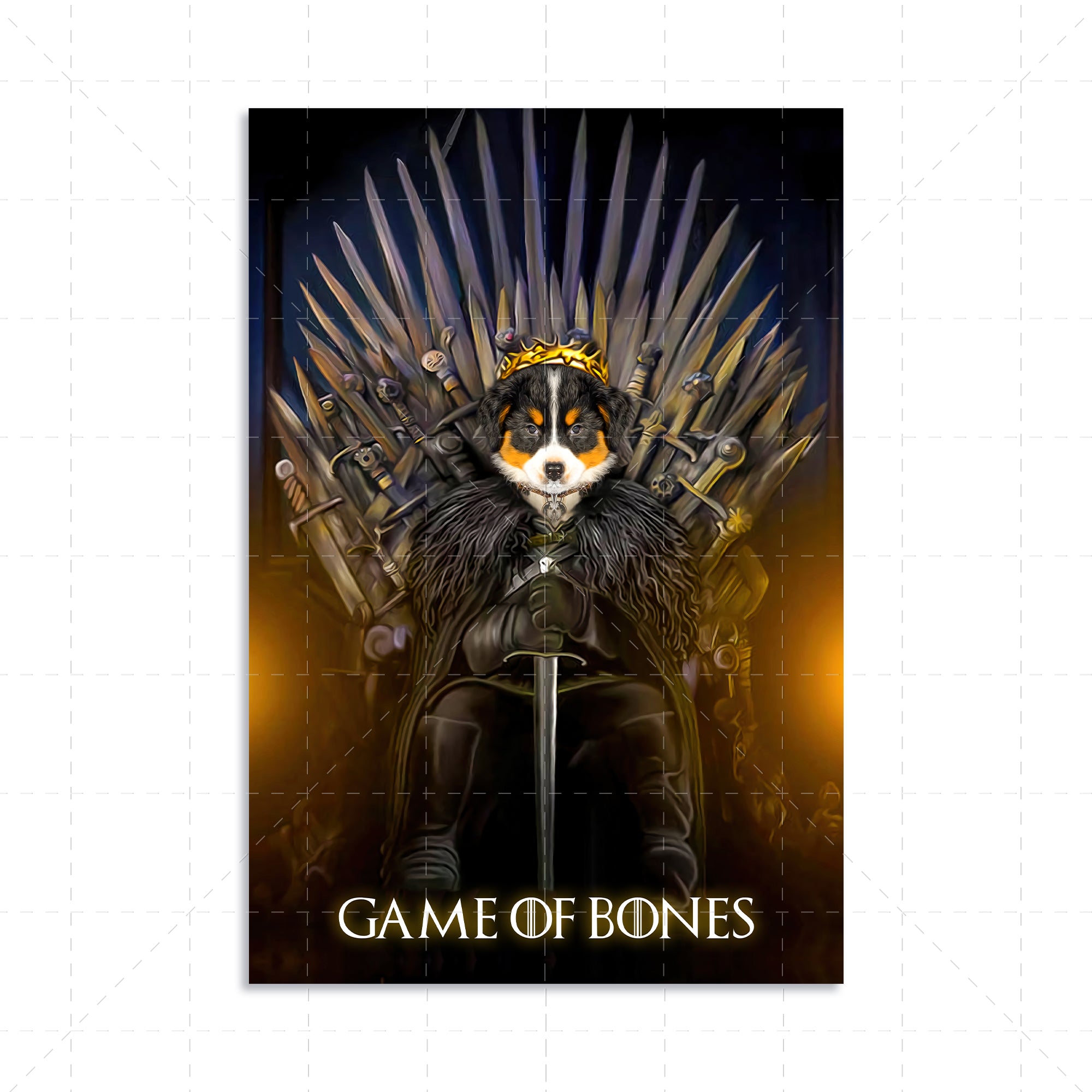 Game Of Bones-Custom Pet Canvas