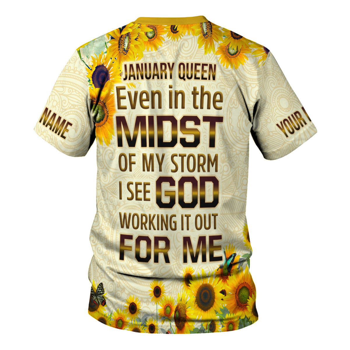 CustomsPig Personalized Tops January Queen  All Over Printed