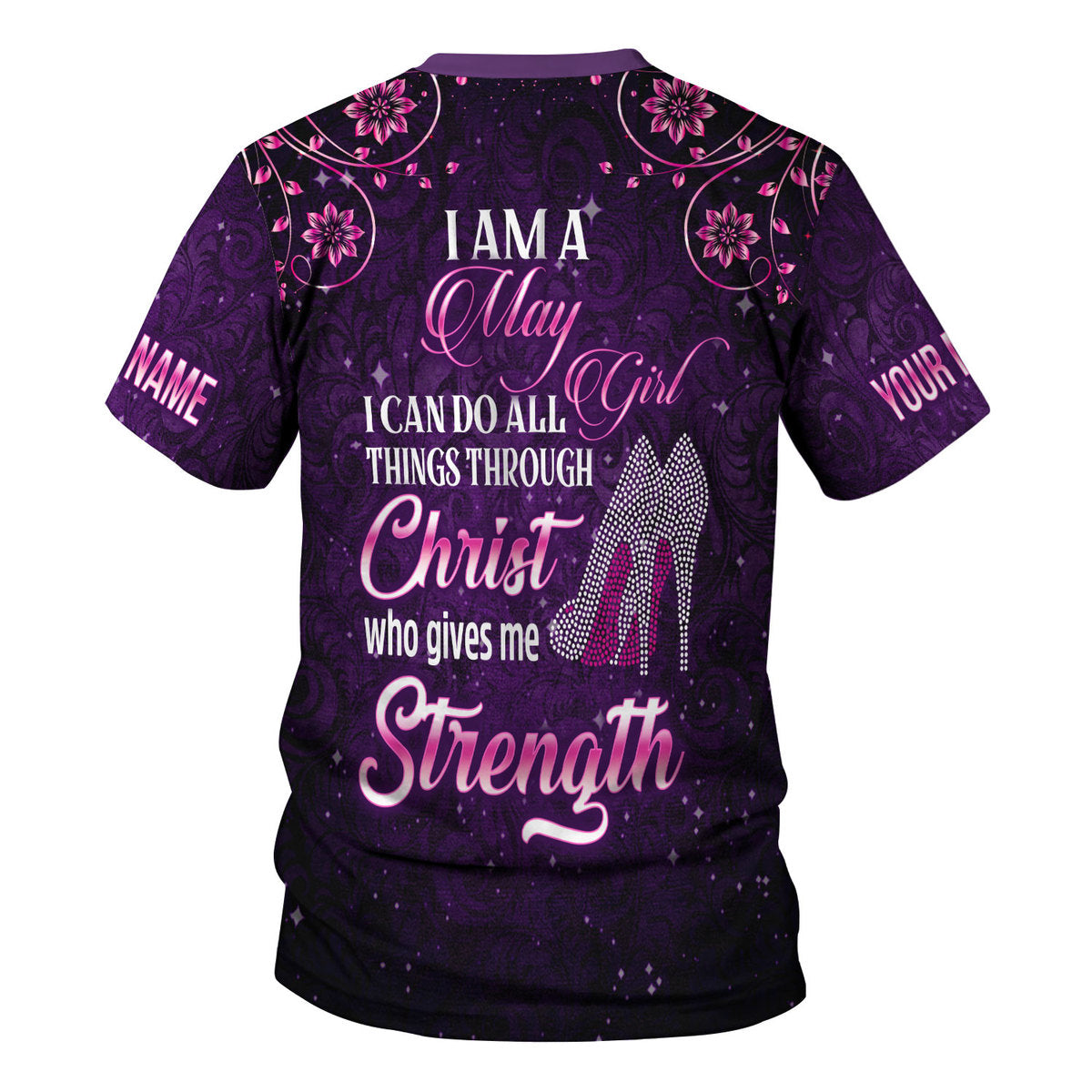 CustomsPig Personalized Tops I Am A May Girl All Over Printed