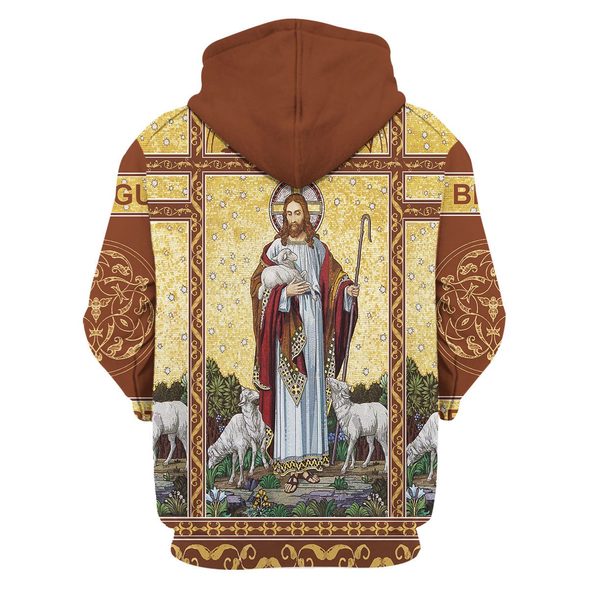 Customspig Tops Pullover Sweatshirt Jesus Christ The Good Shepherd 3D Apparel