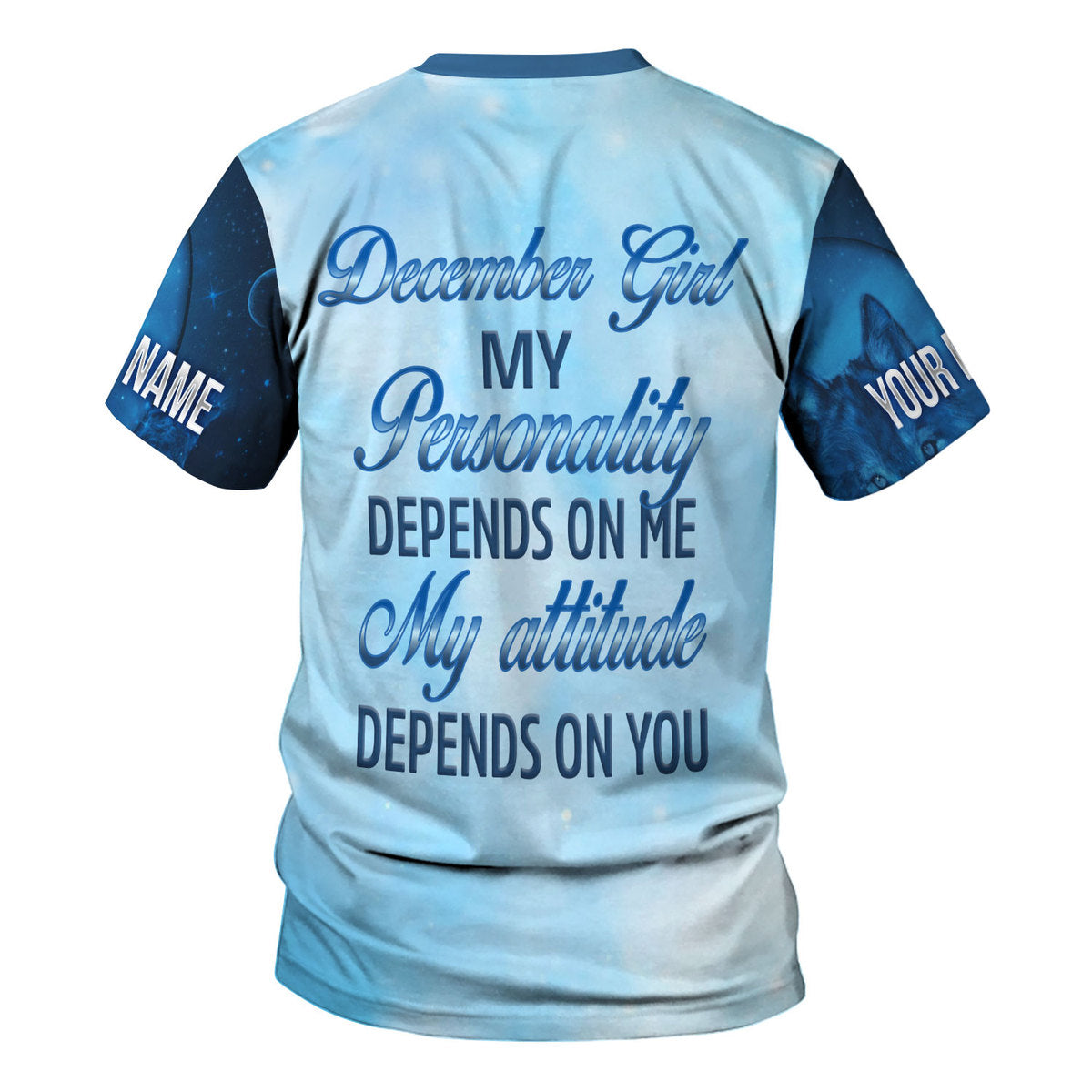 Personalized Tracksuit December Girl All Over Printed