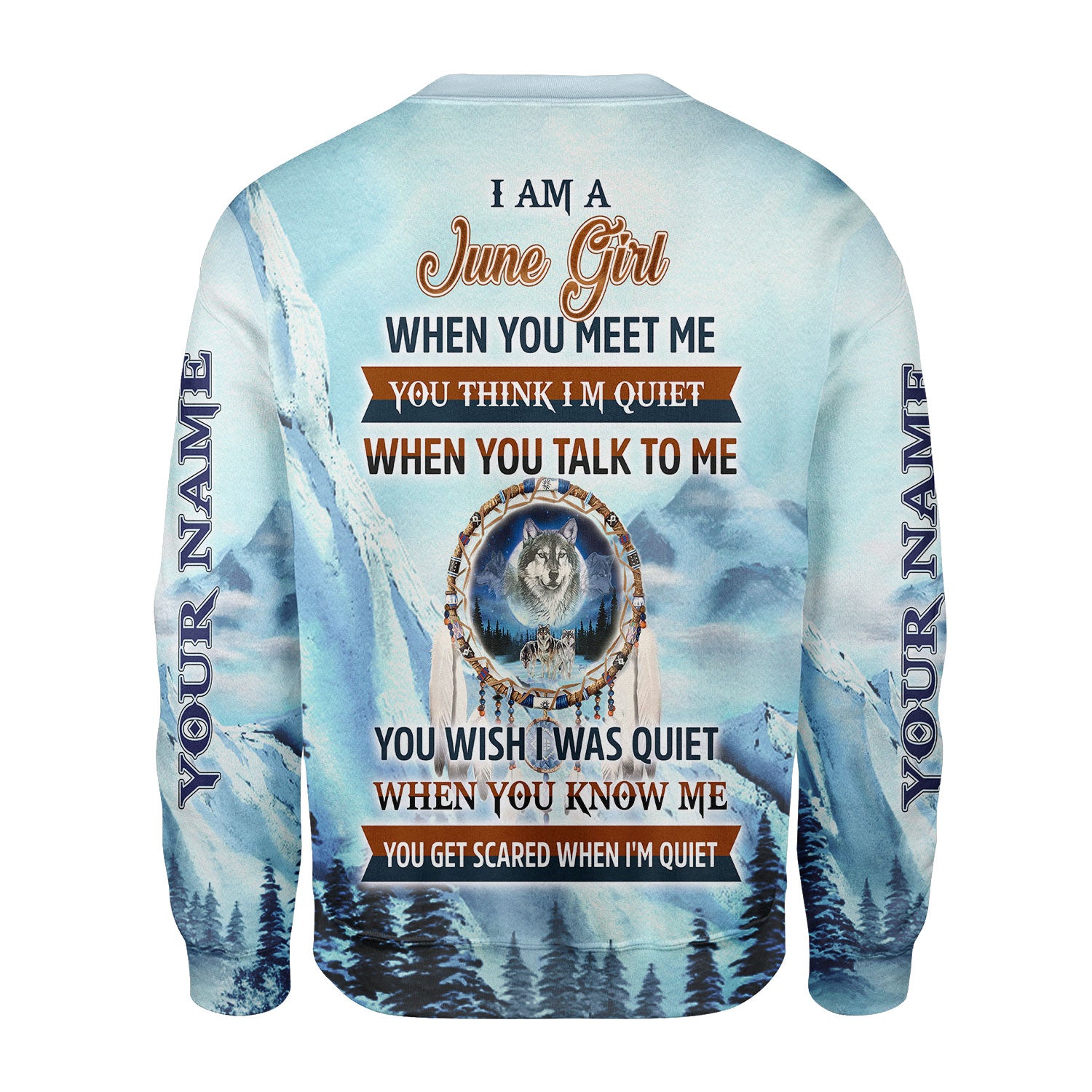 CustomsPig Personalized Tops I Am A June Girl All Over Printed