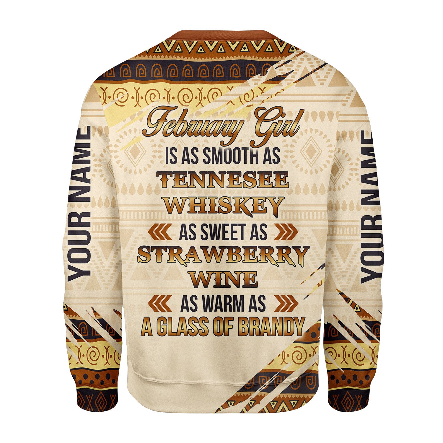 CustomsPig Personalized Ugly Sweater February Girl All Over Printed