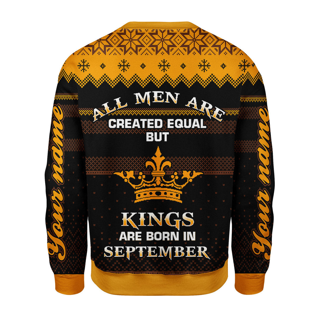 Customspig Personalized Sweatshirt September Guy All Over Printed