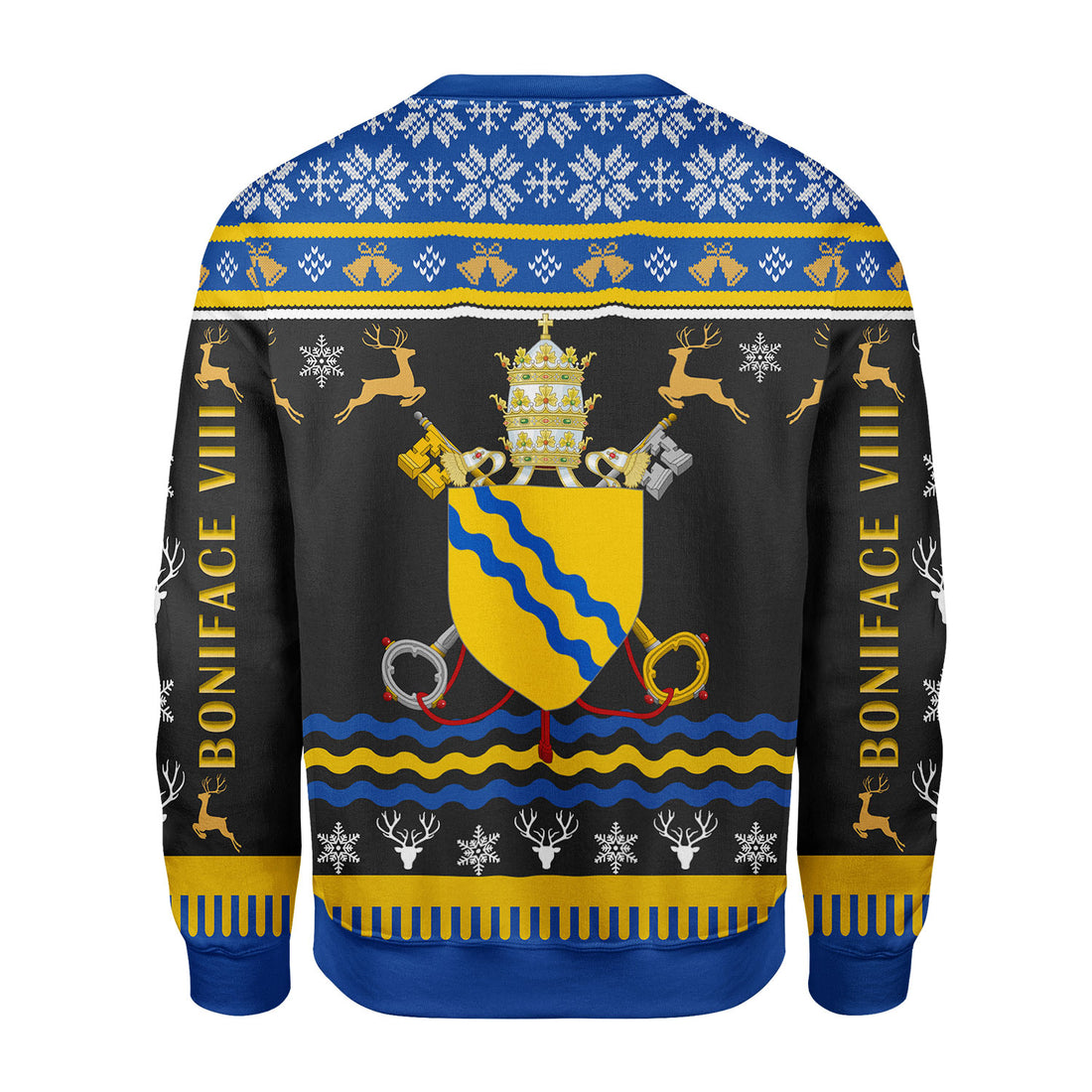 Customspig Christmas Sweater Pope Boniface VIII Coat of Arms 3D Apparel