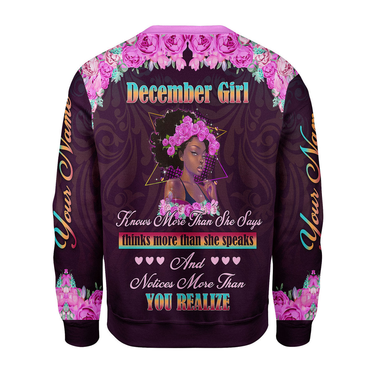 Personalized Tracksuit December Girl All Over Printed
