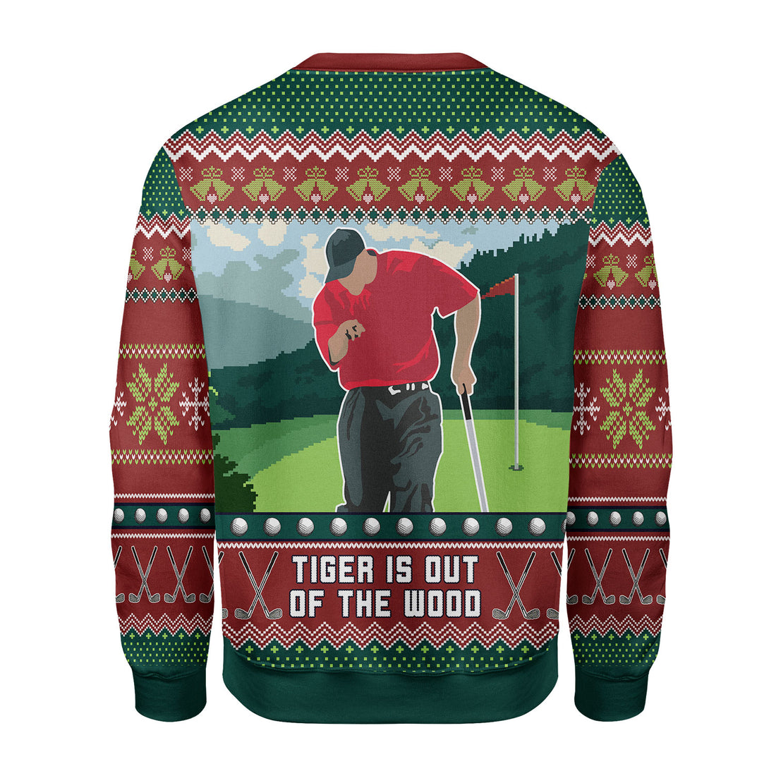 Customspig Christmas Sweater Tiger Is Out Of The Wood 3D Apparel