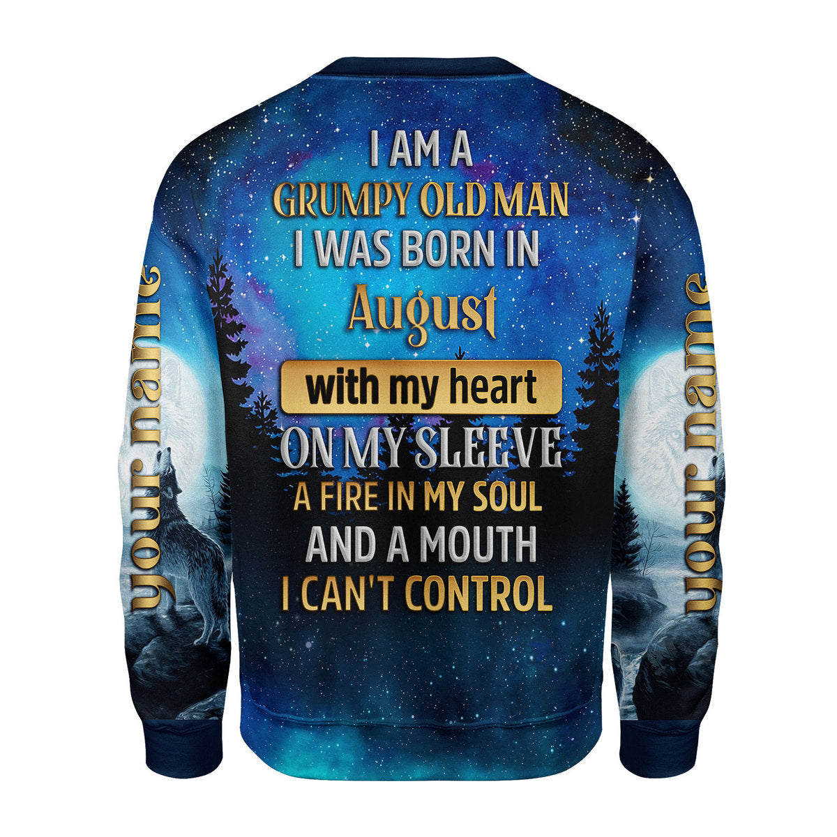 CustomsPig Personalized Tops I Was Born In August All Over Printed