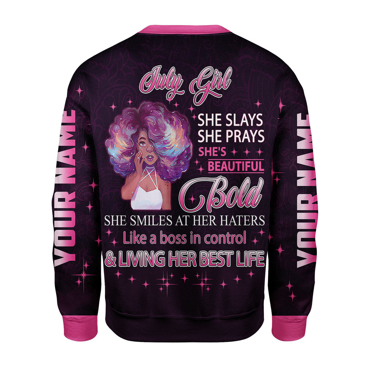 Personalized Tracksuit July Girl All Over Printed