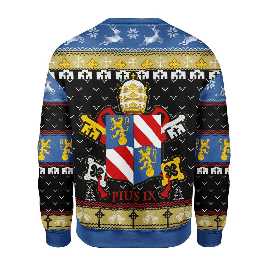 Gearhomies Christmas Unisex Sweater Pope Pius IX Coat Of Arms 3D Apparel