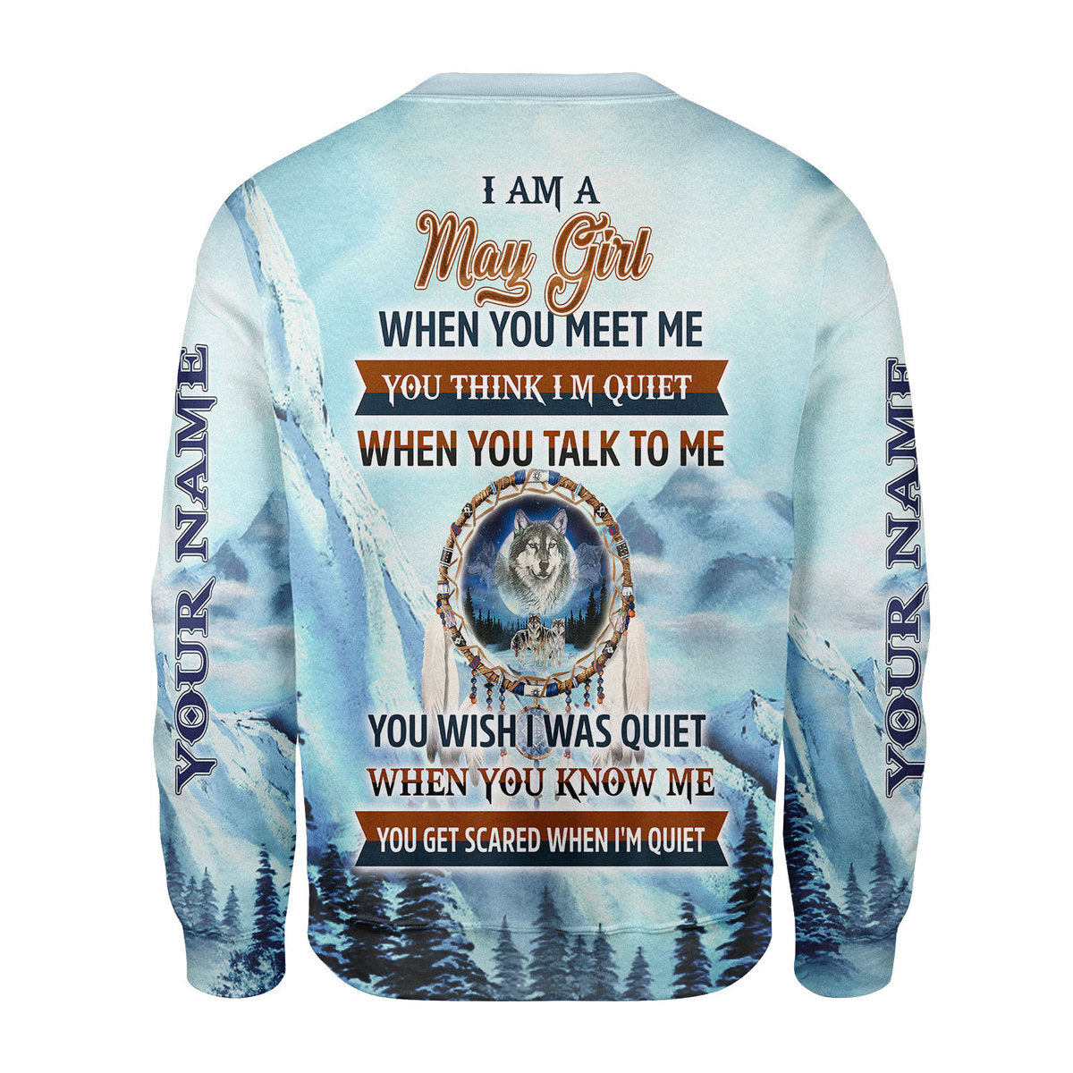 CustomsPig Personalized Tops I Am A May Girl All Over Printed