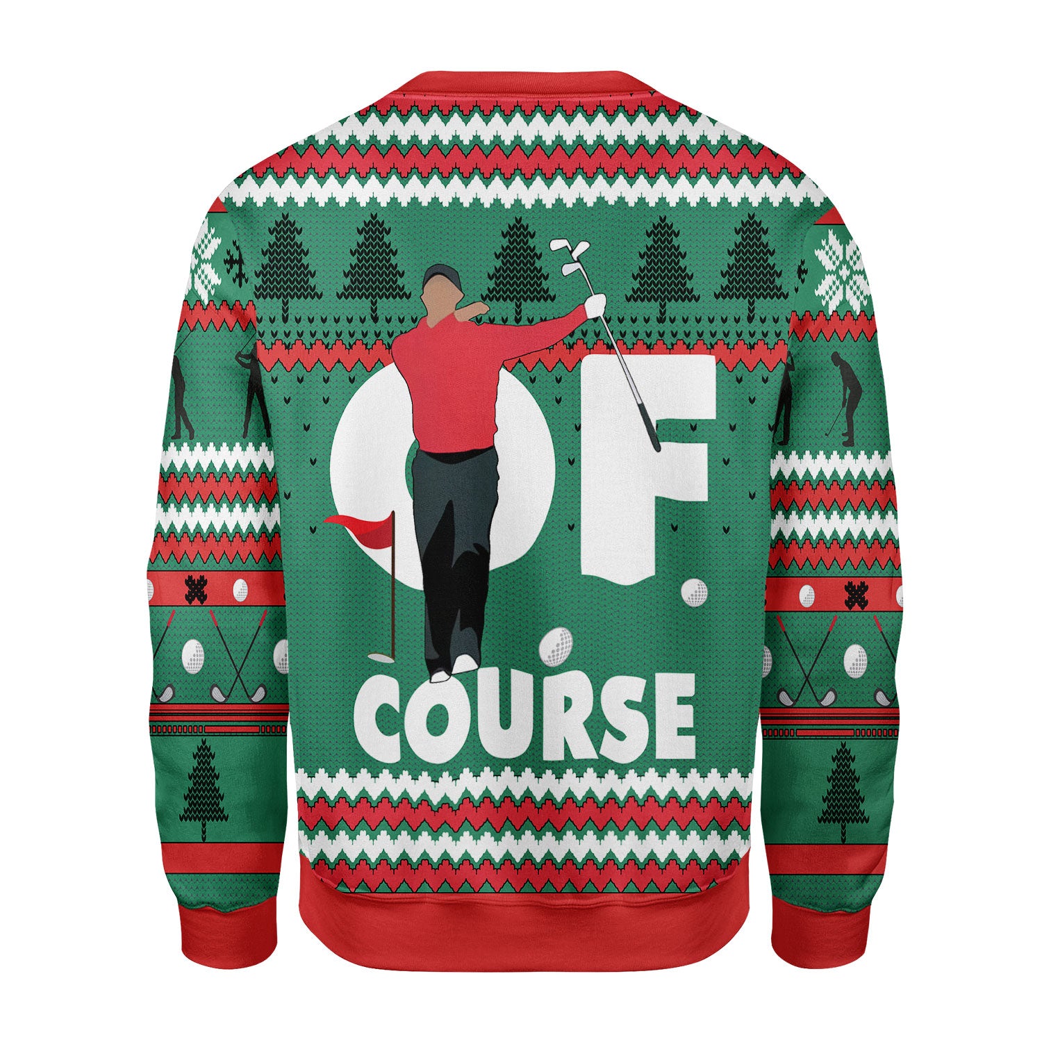 Customspig Christmas Sweater Of Course Tiger 3D Apparel
