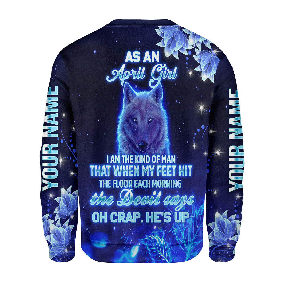 CustomsPig Personalized Ugly Sweater April Girl All Over Printed