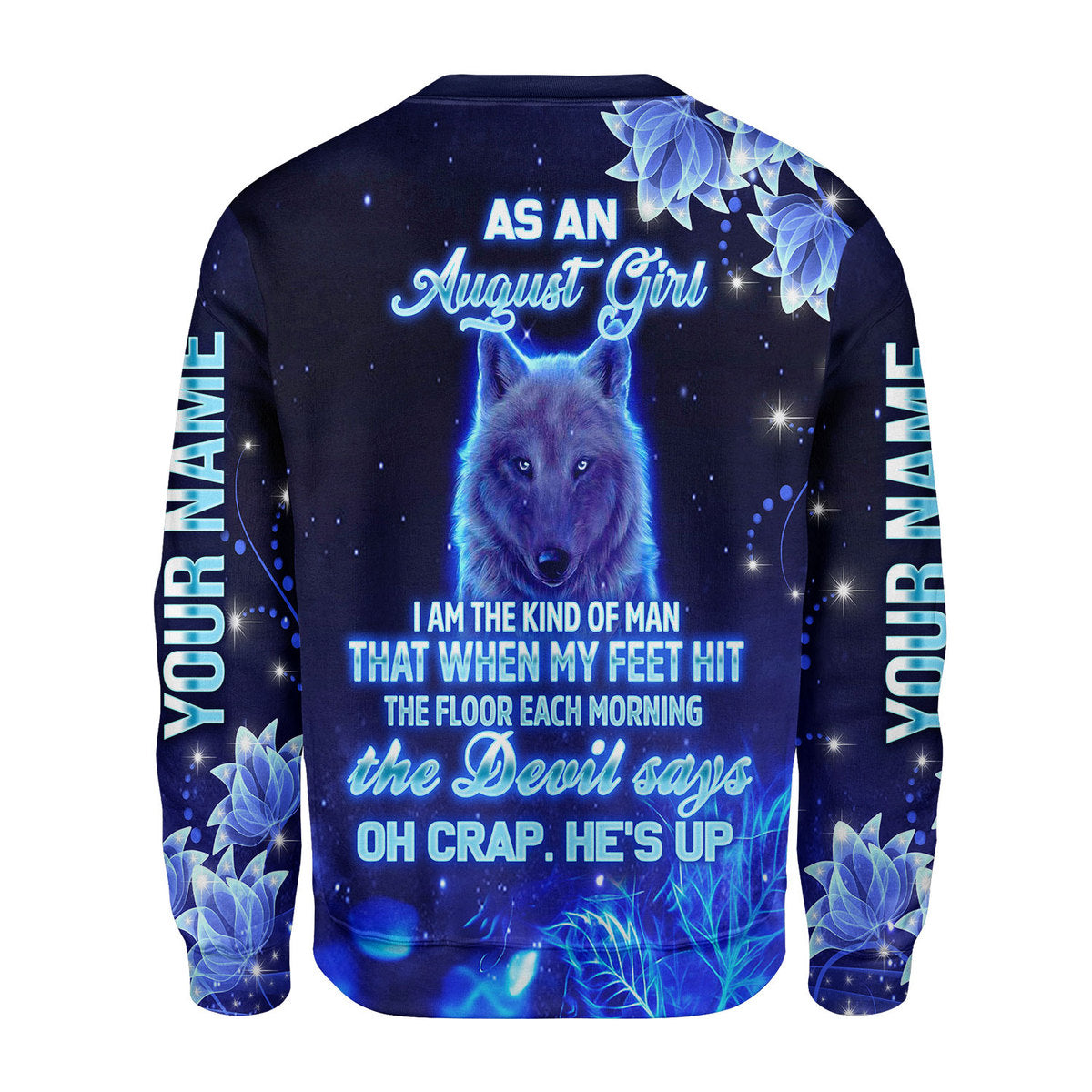 CustomsPig Personalized Ugly Sweater August Girl All Over Printed