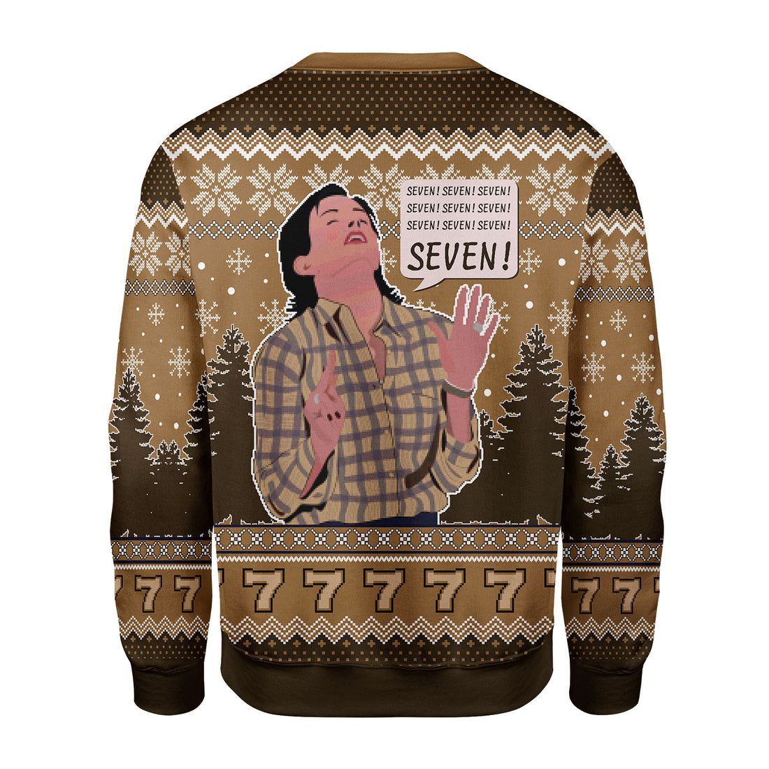 Customspig Christmas Sweater Friends Seven 3D Apparel