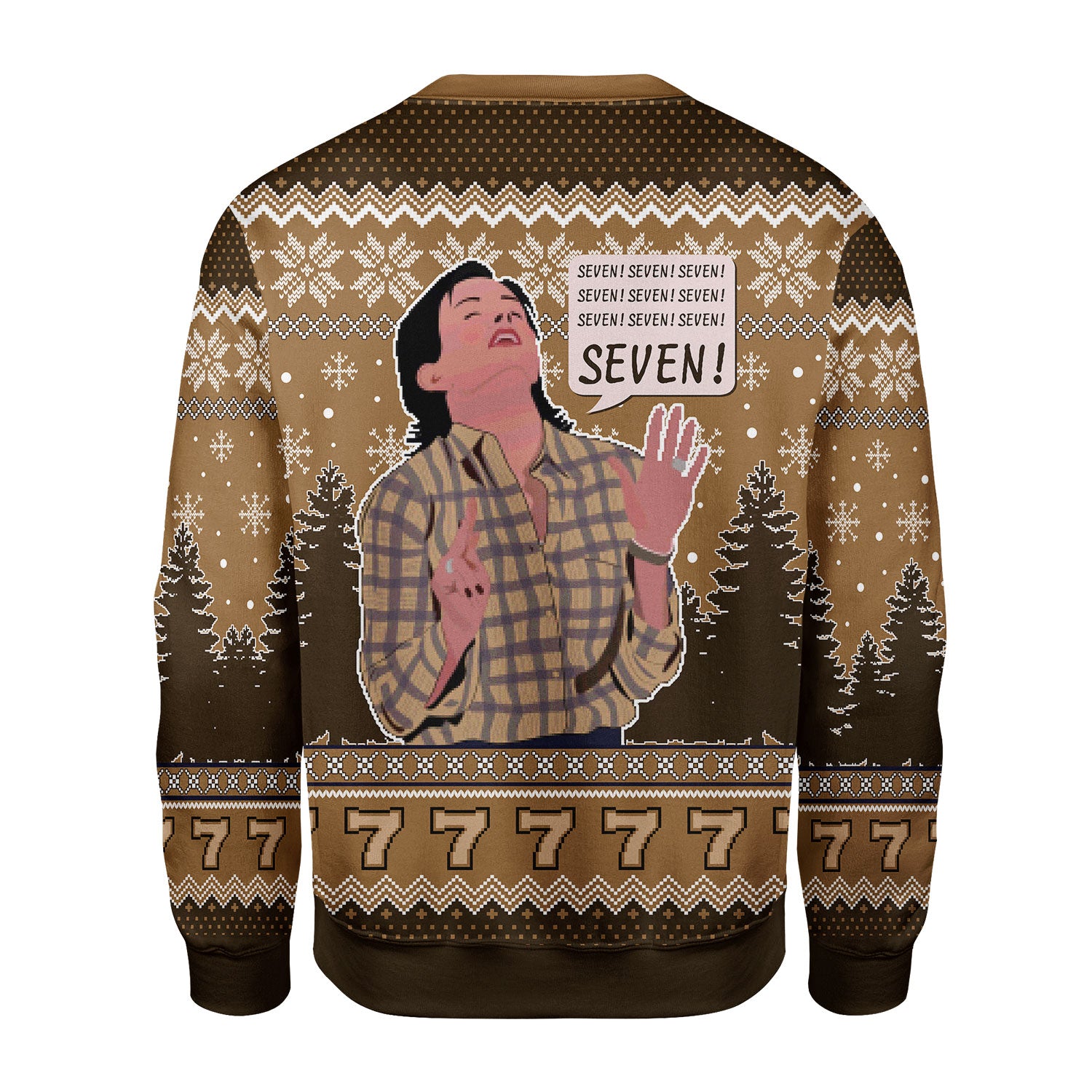 Customspig Christmas Sweater Friends Seven 3D Apparel