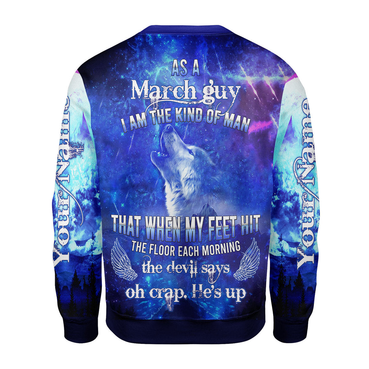 CustomsPig Personalized Ugly Sweater March Guy All Over Printed