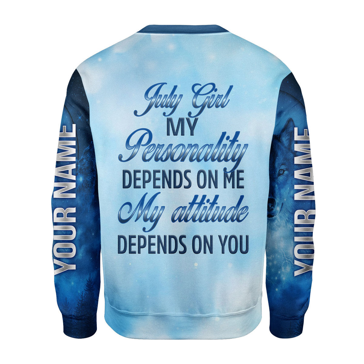 CustomsPig Personalized Ugly Sweater July Girl All Over Printed