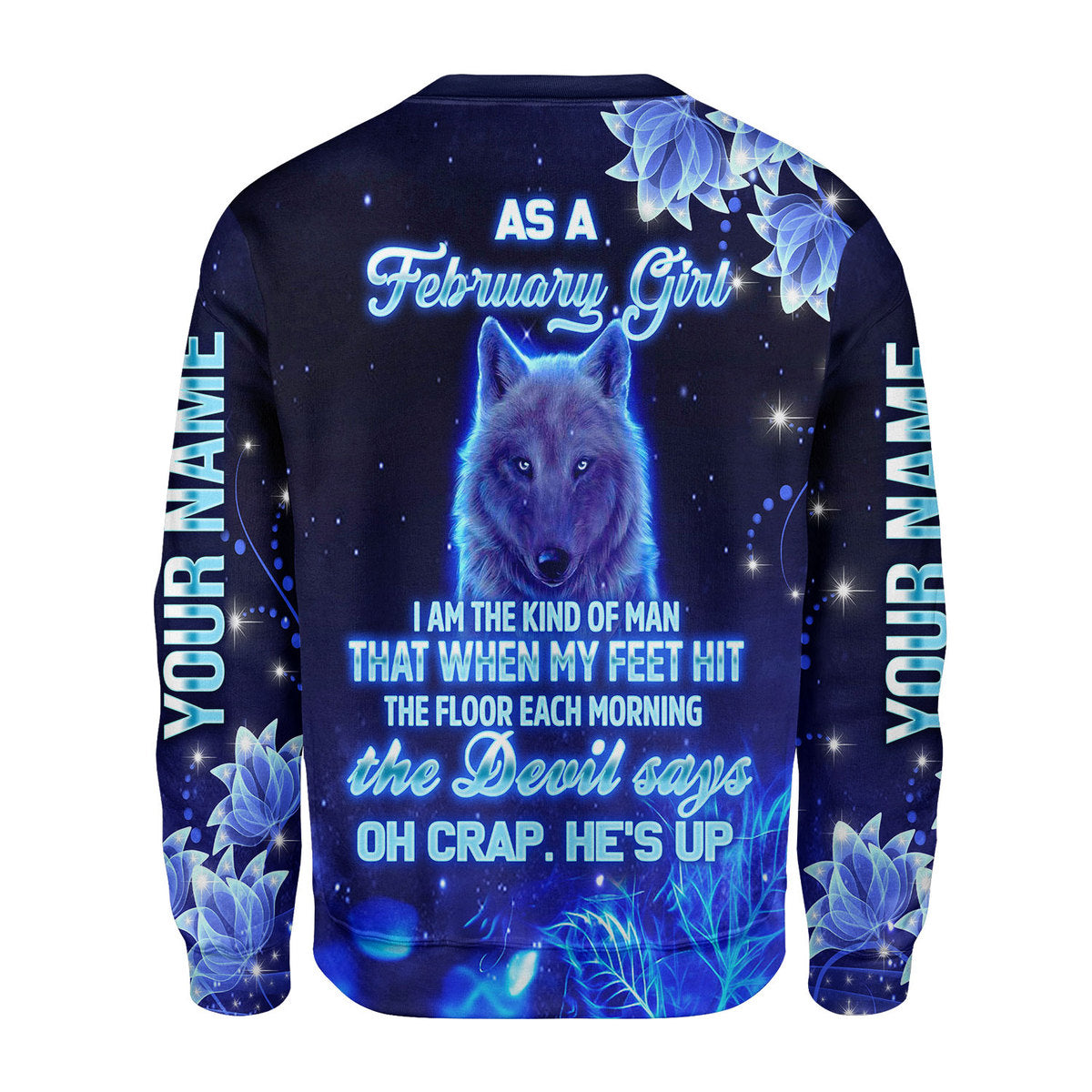 CustomsPig Personalized Ugly Sweater February Girl All Over Printed