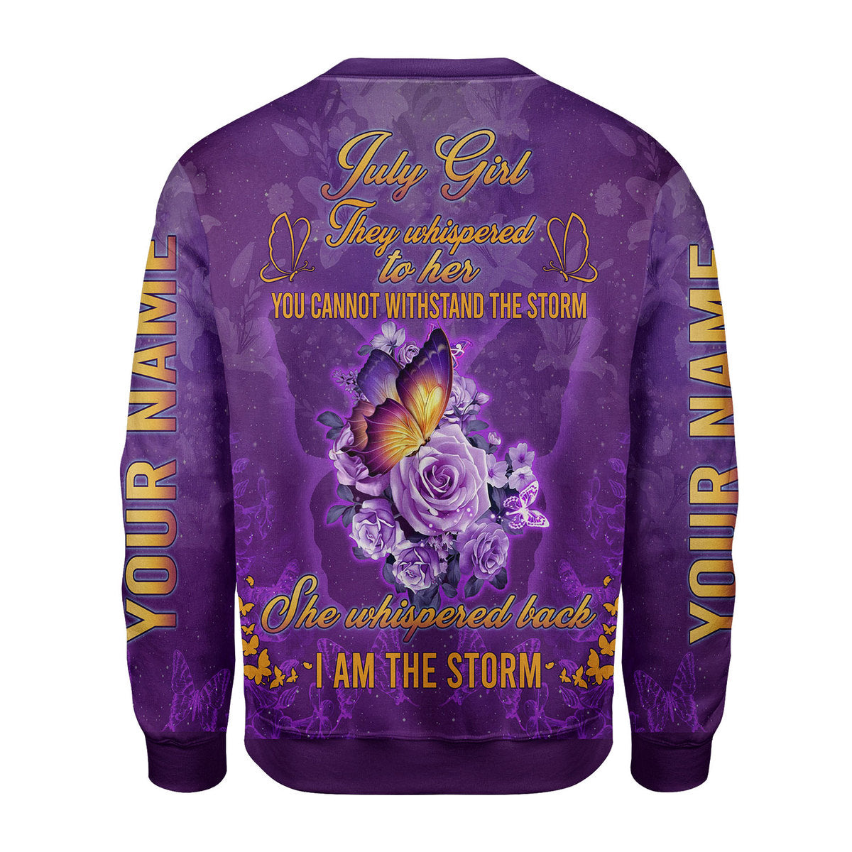 Personalized Tracksuit July Girl All Over Printed
