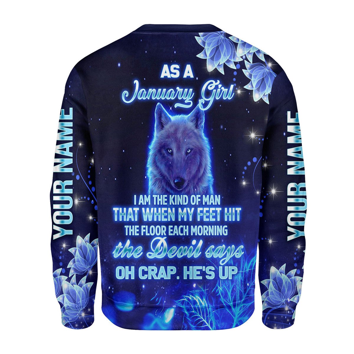 Personalized Tracksuit January Girl All Over Printed