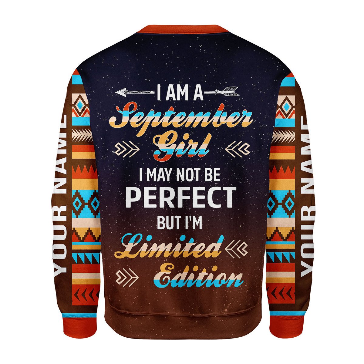 CustomsPig Personalized Ugly Sweater September Girl All Over Printed