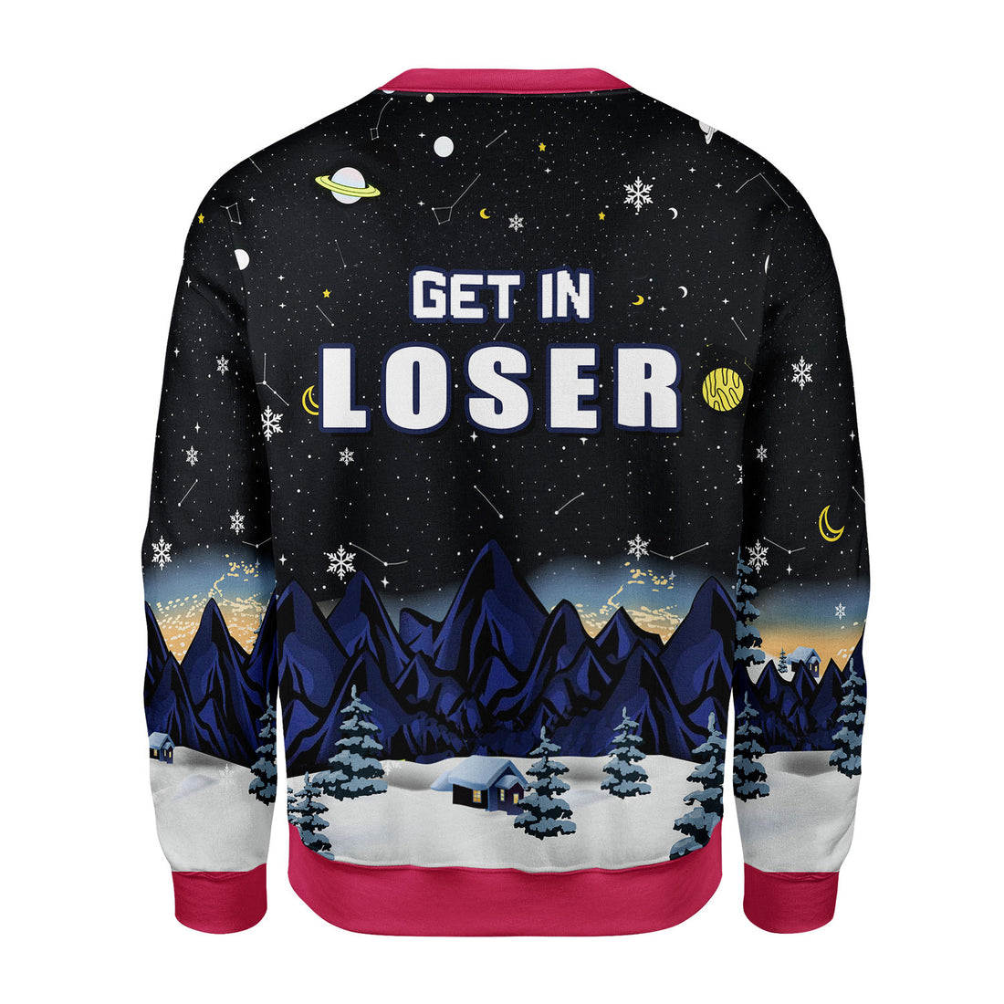 Customspig Christmas Sweater Alien Get In Loser 3D Apparel