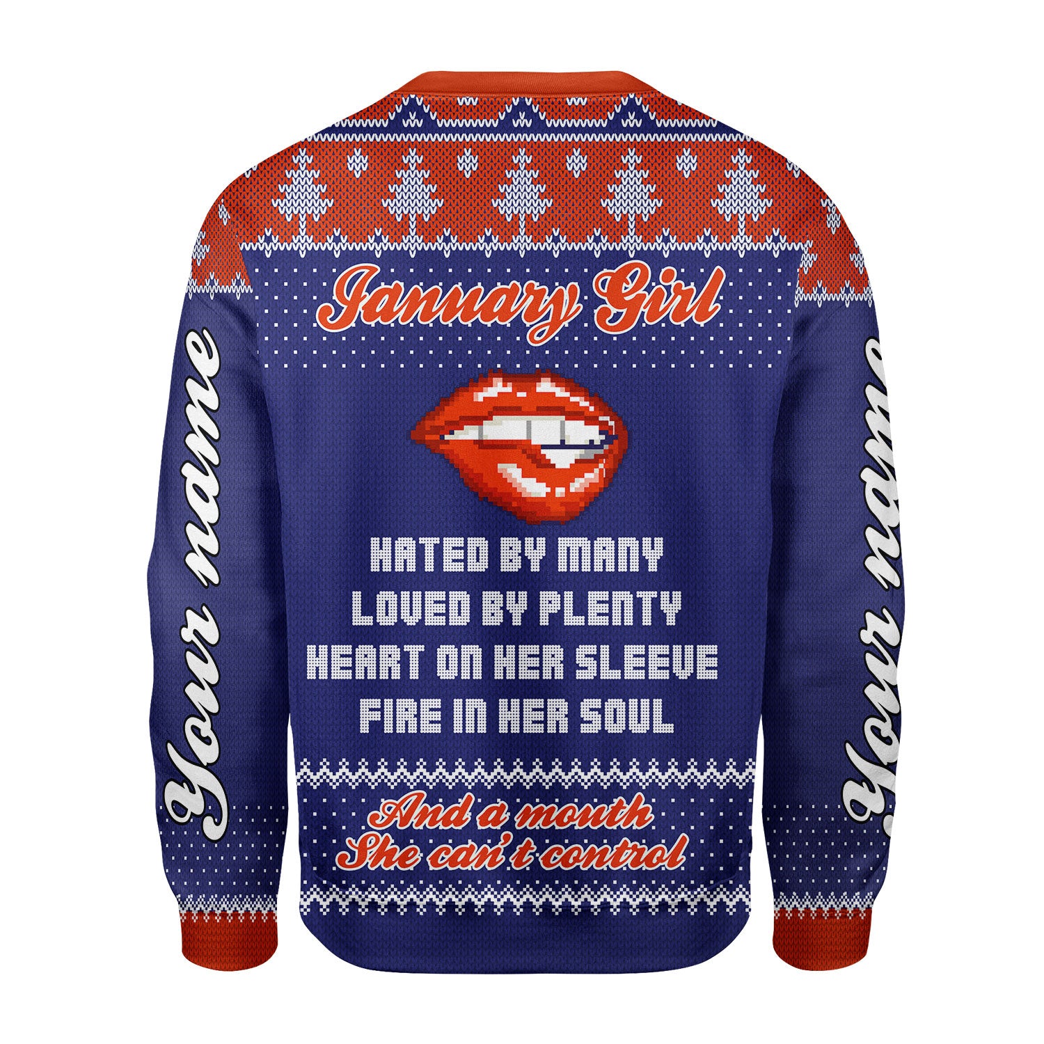 CustomsPig Personalized Tops January Girl All Over Printed