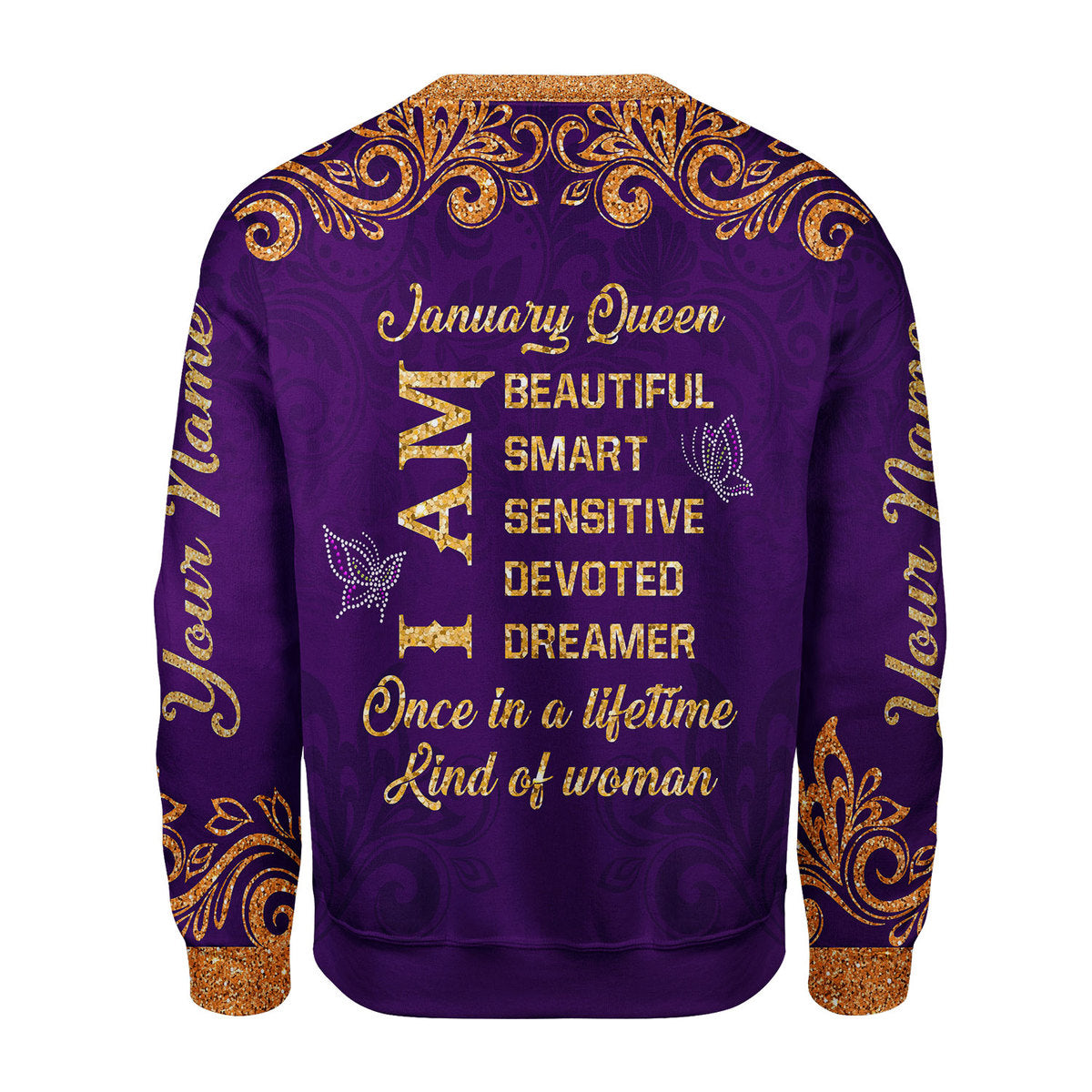CustomsPig Personalized Tops January Queen All Over Printed