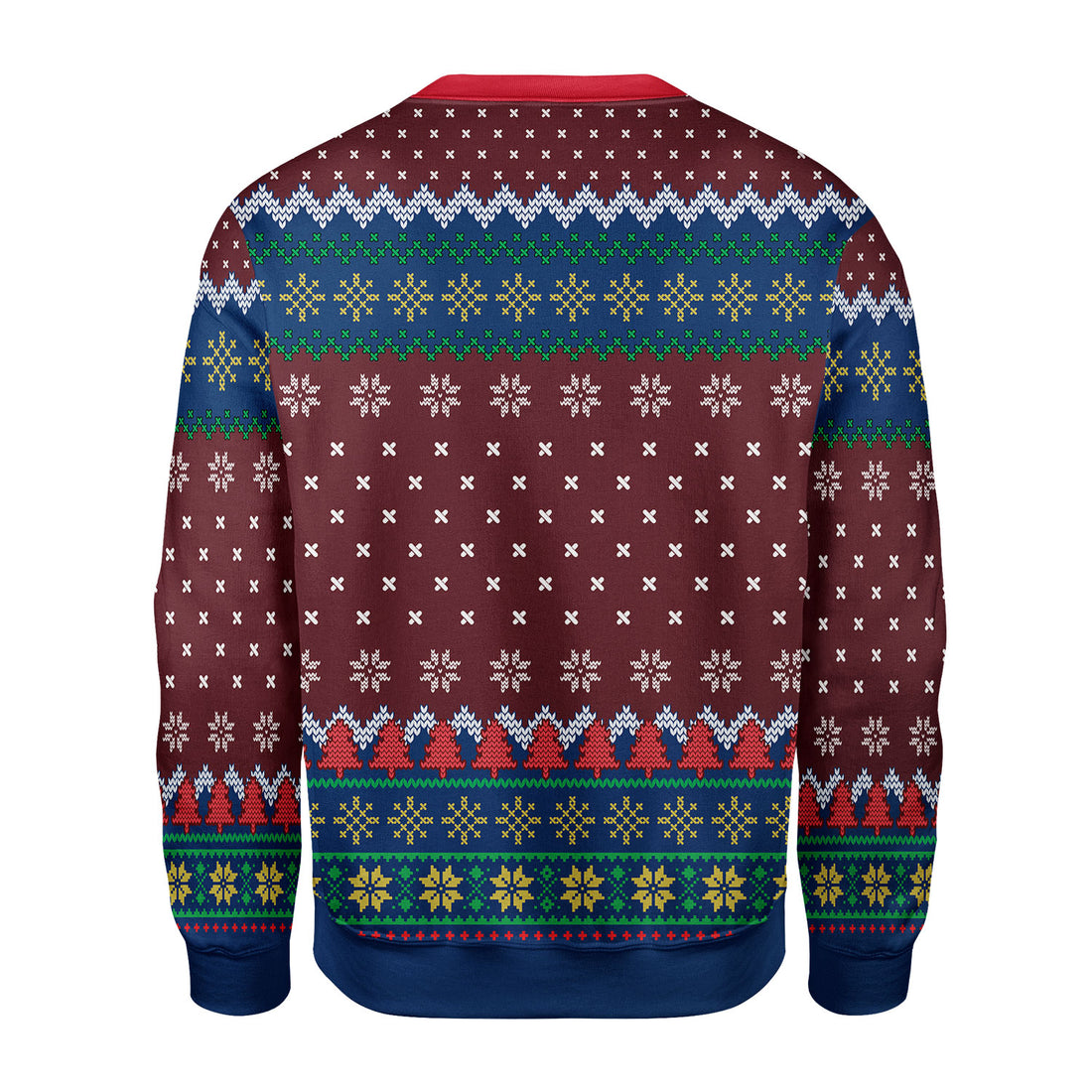 Customspig Christmas Sweater Faux Knit Ric Flair 3D Apparel