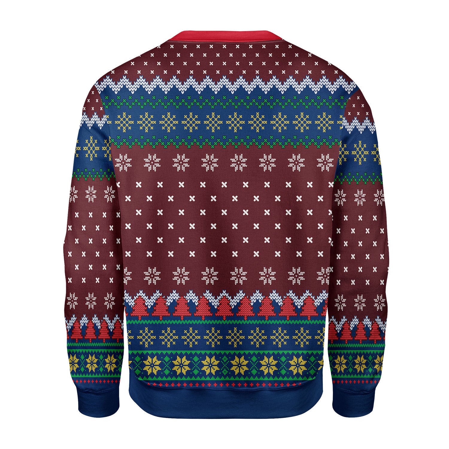 Customspig Christmas Sweater Faux Knit Ric Flair 3D Apparel